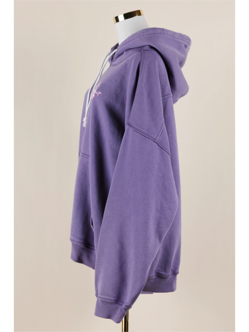 Sz L Free People Movement Final Call Front Logo Hoodie In Graphite Combo NWOT - Picture 3 of 9
